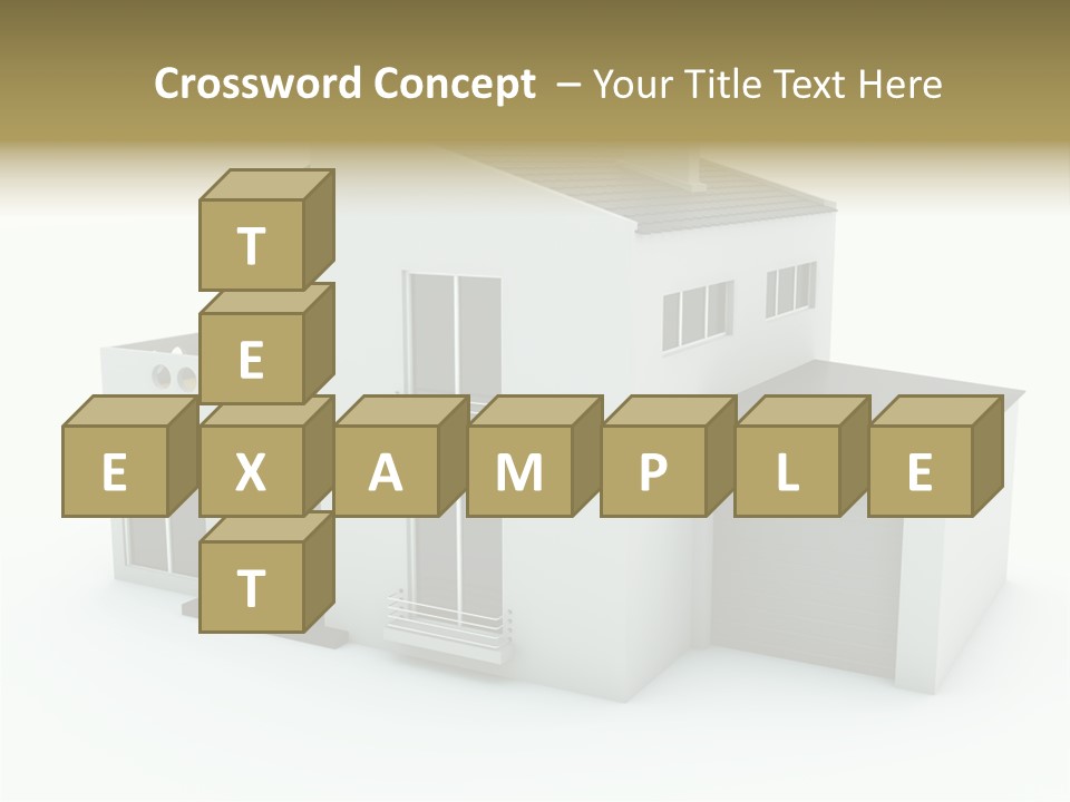 House Isolated On White PowerPoint Template