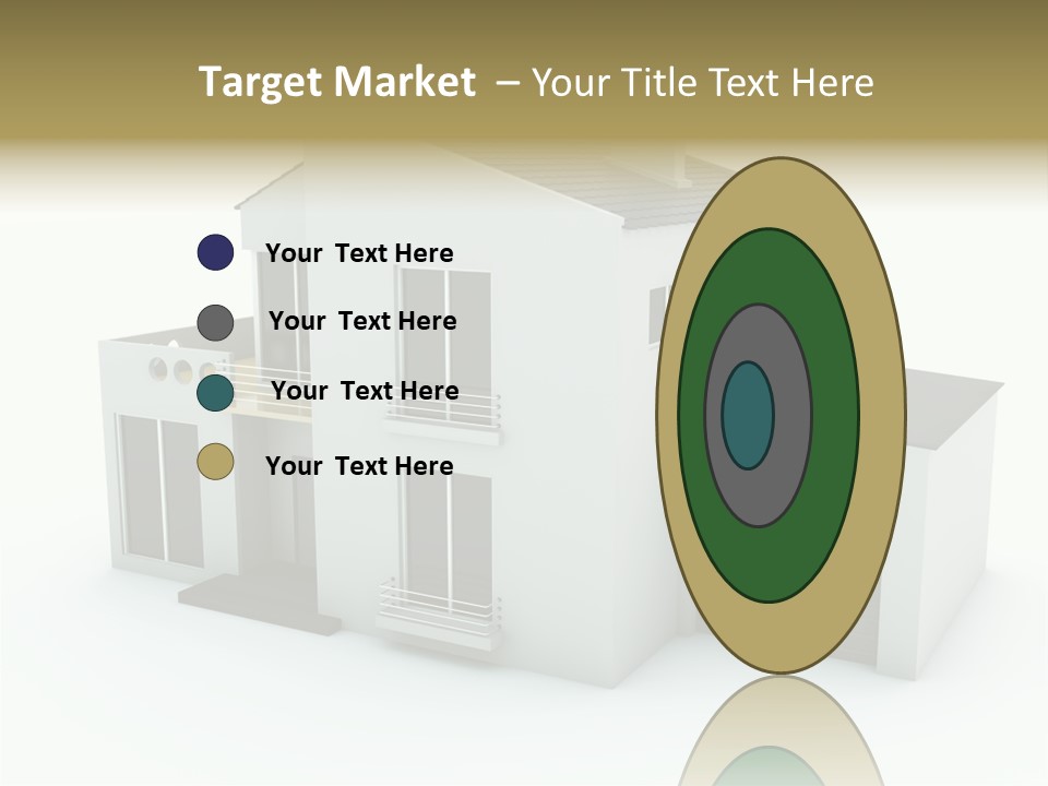 House Isolated On White PowerPoint Template