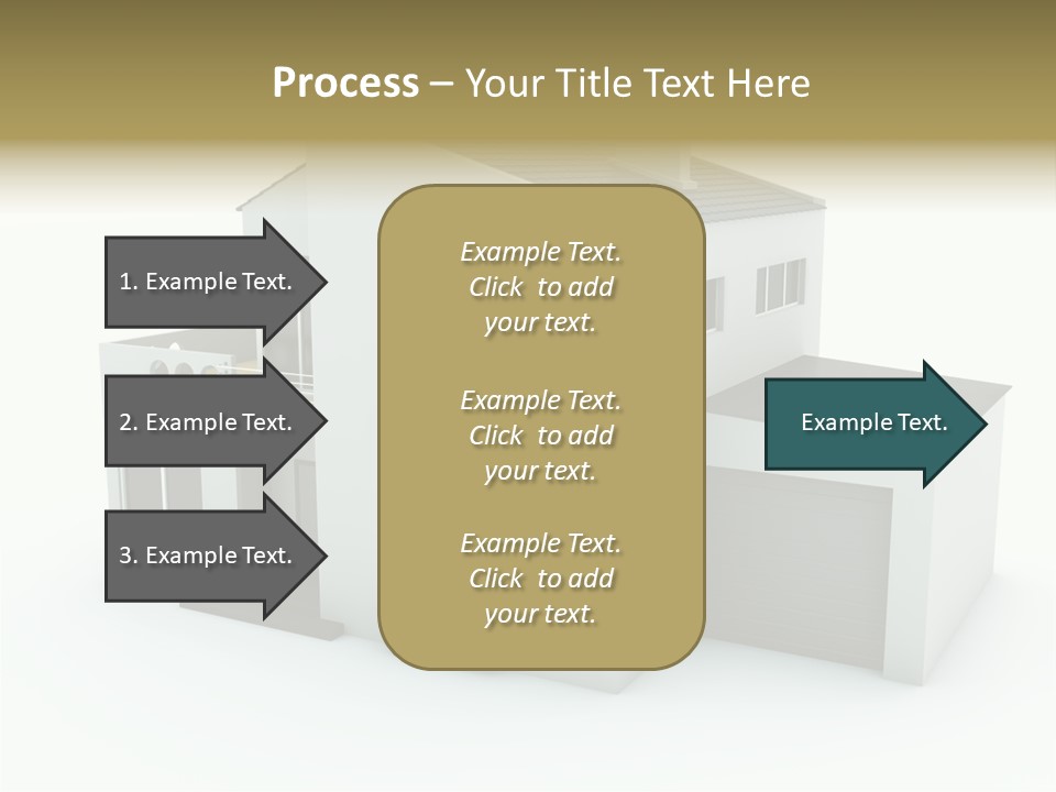 House Isolated On White PowerPoint Template
