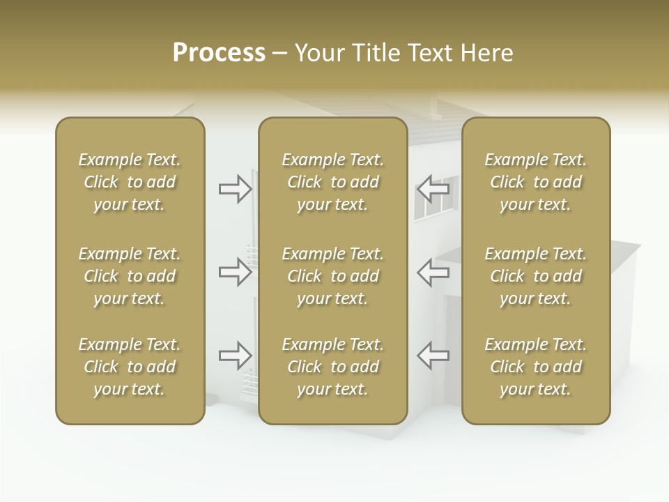 House Isolated On White PowerPoint Template