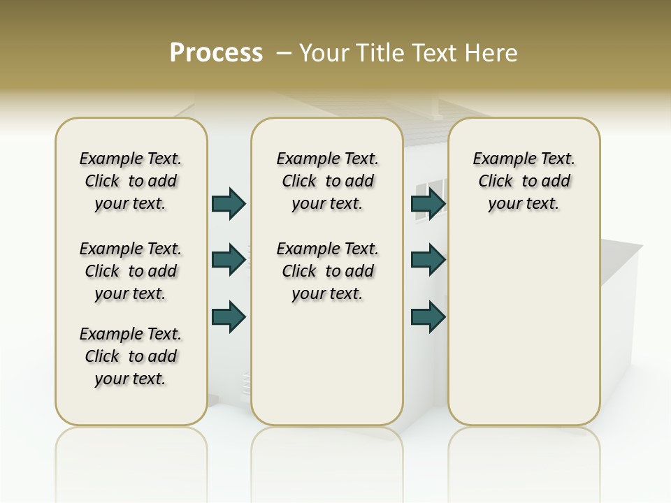 House Isolated On White PowerPoint Template