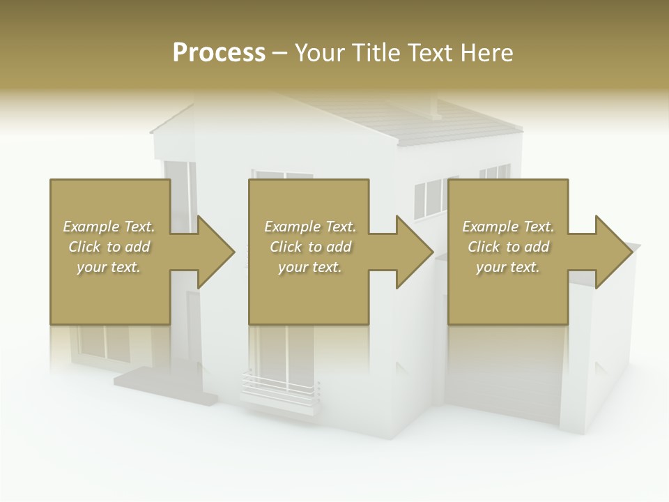 House Isolated On White PowerPoint Template