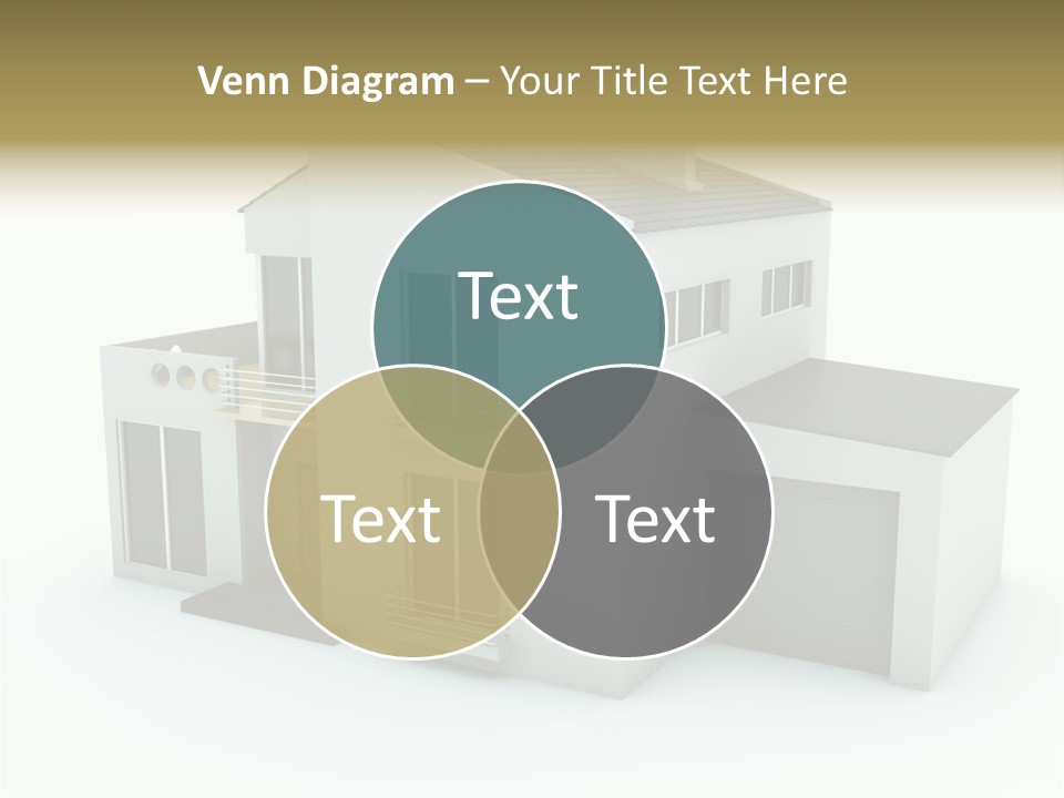 House Isolated On White PowerPoint Template