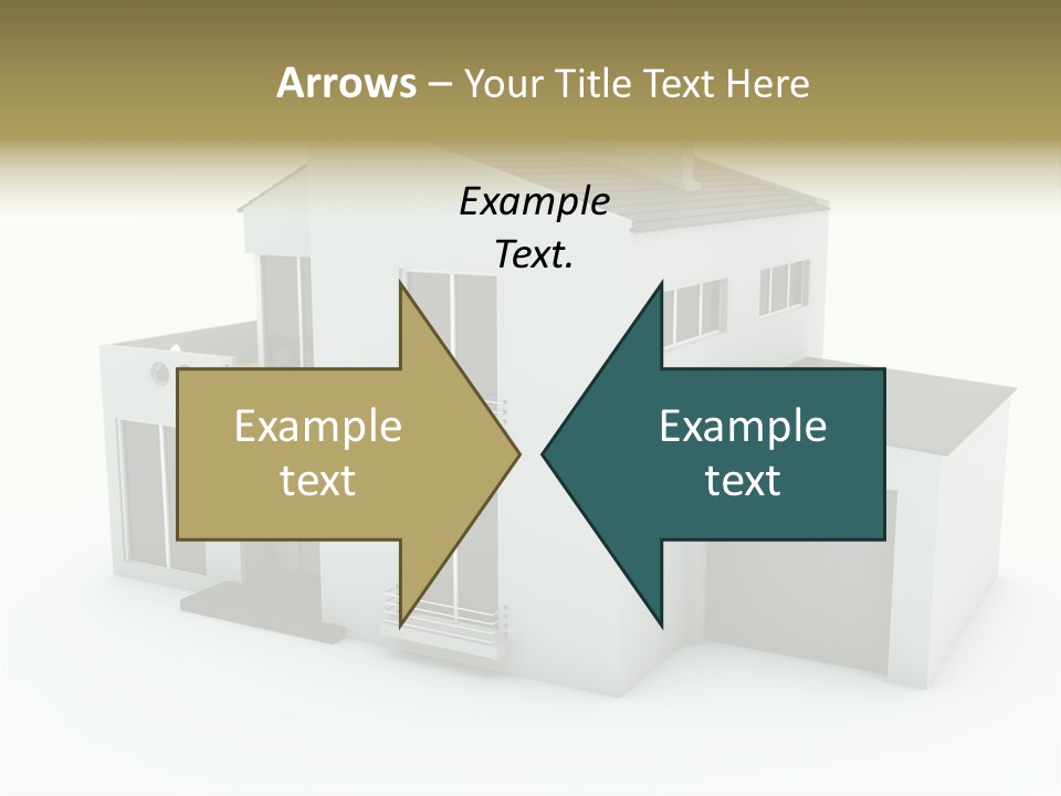 House Isolated On White PowerPoint Template