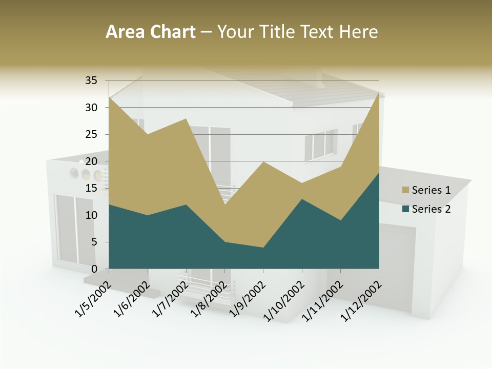 House Isolated On White PowerPoint Template