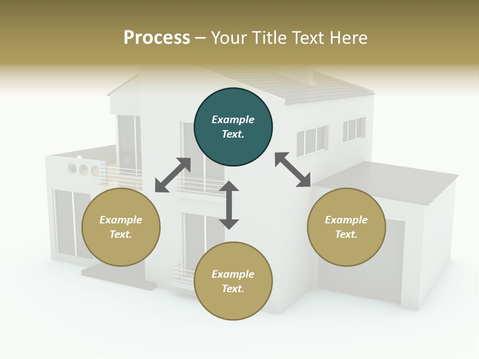 House Isolated On White PowerPoint Template