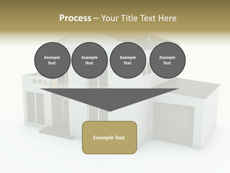 House Isolated On White PowerPoint Template