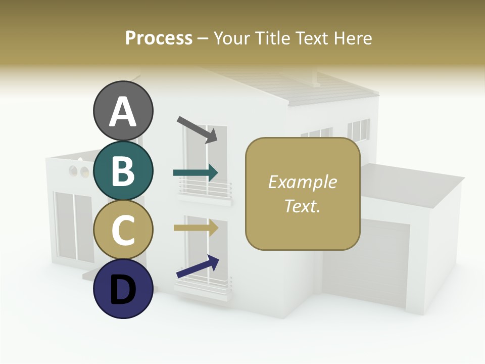 House Isolated On White PowerPoint Template