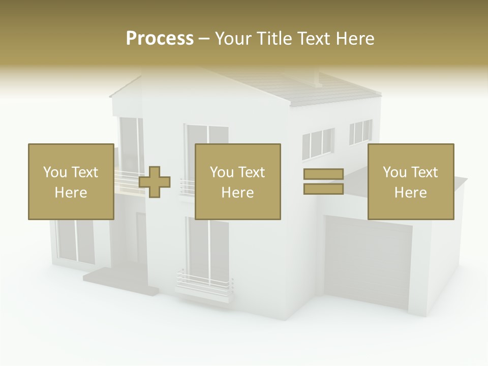 House Isolated On White PowerPoint Template