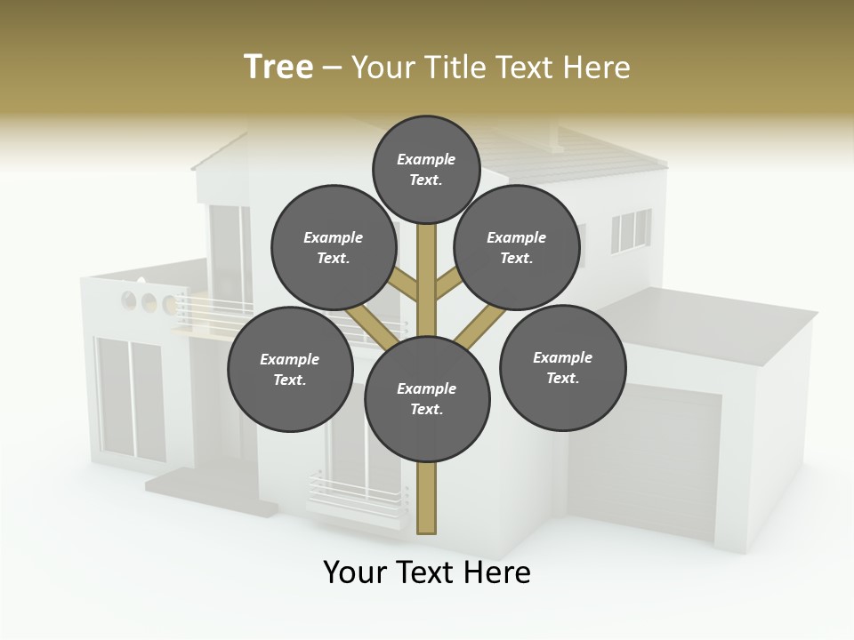 House Isolated On White PowerPoint Template