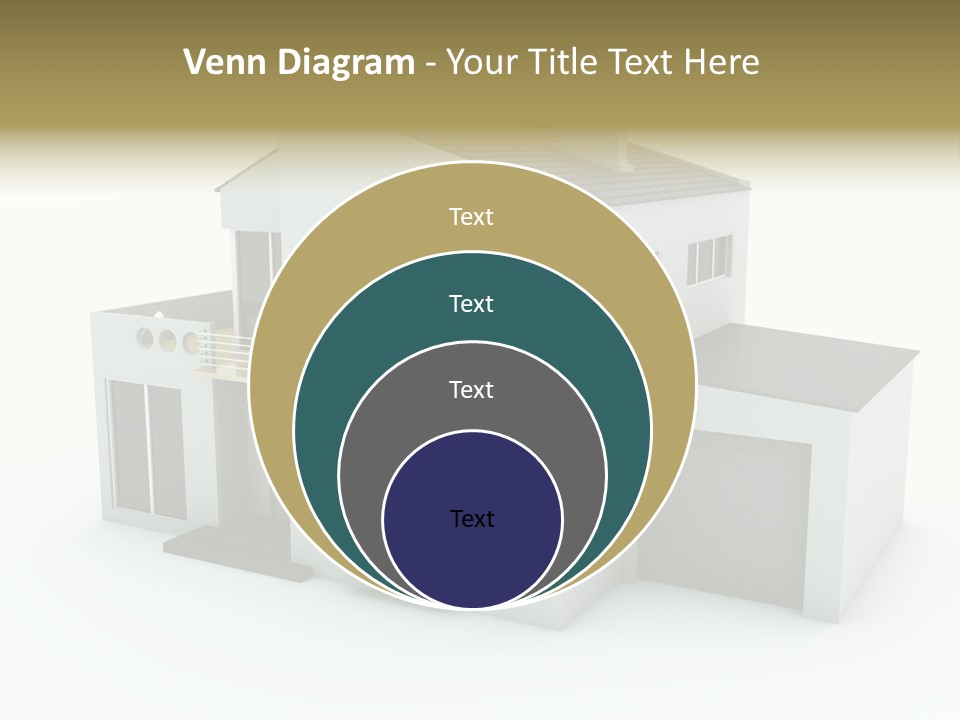 House Isolated On White PowerPoint Template