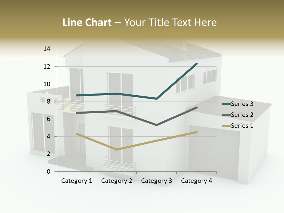 House Isolated On White PowerPoint Template
