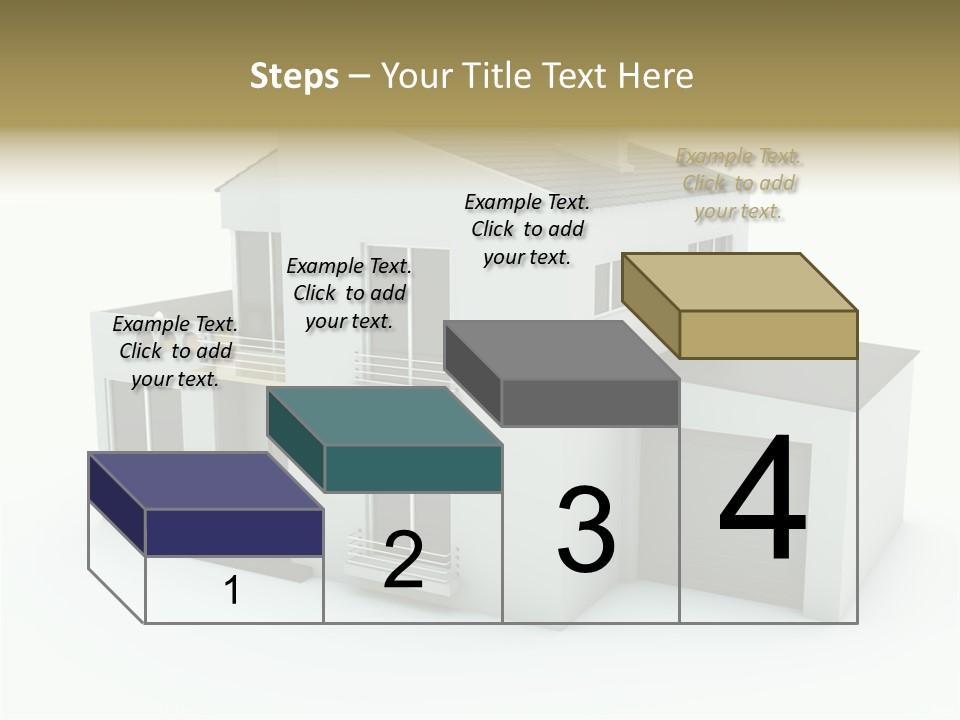 House Isolated On White PowerPoint Template