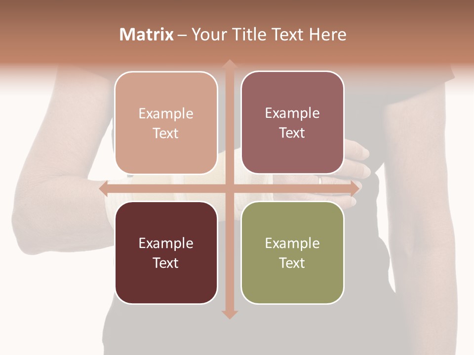 Close Up Of Woman's Arm In Splint PowerPoint Template