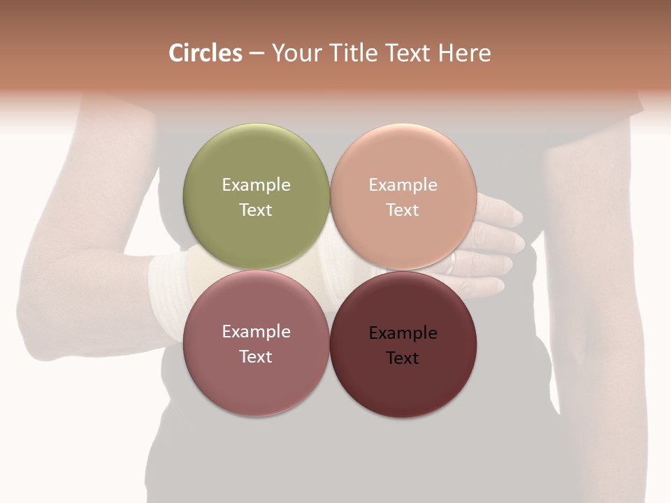 Close Up Of Woman's Arm In Splint PowerPoint Template