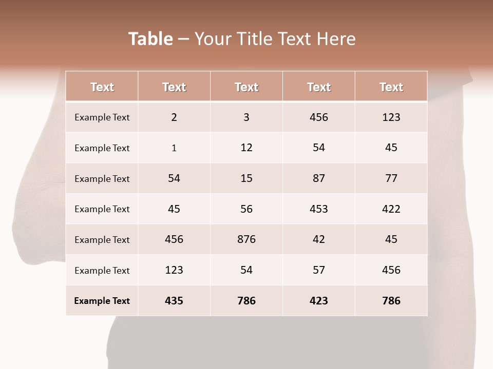 Close Up Of Woman's Arm In Splint PowerPoint Template