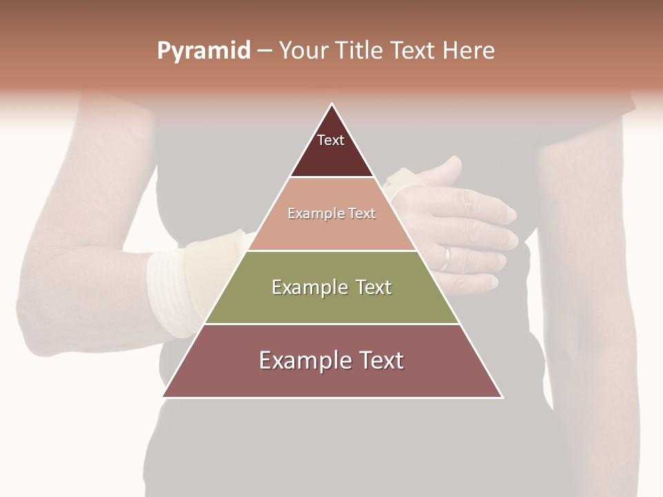 Close Up Of Woman's Arm In Splint PowerPoint Template