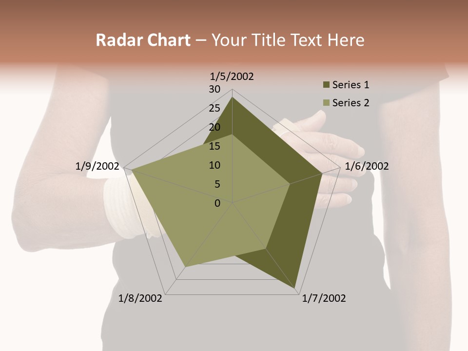 Close Up Of Woman's Arm In Splint PowerPoint Template