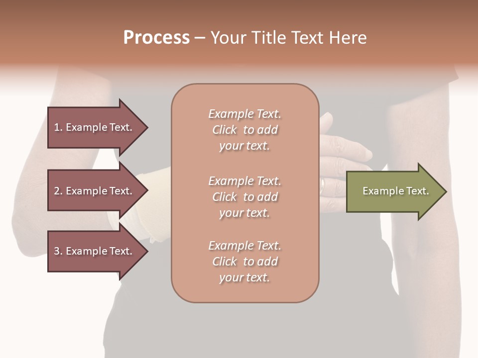 Close Up Of Woman's Arm In Splint PowerPoint Template