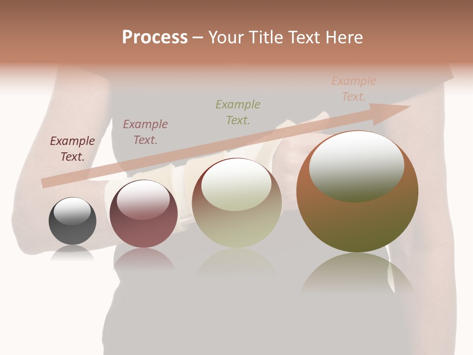 Close Up Of Woman's Arm In Splint PowerPoint Template