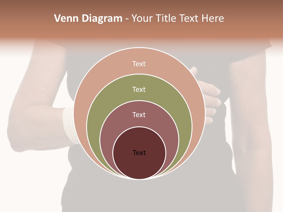 Close Up Of Woman's Arm In Splint PowerPoint Template