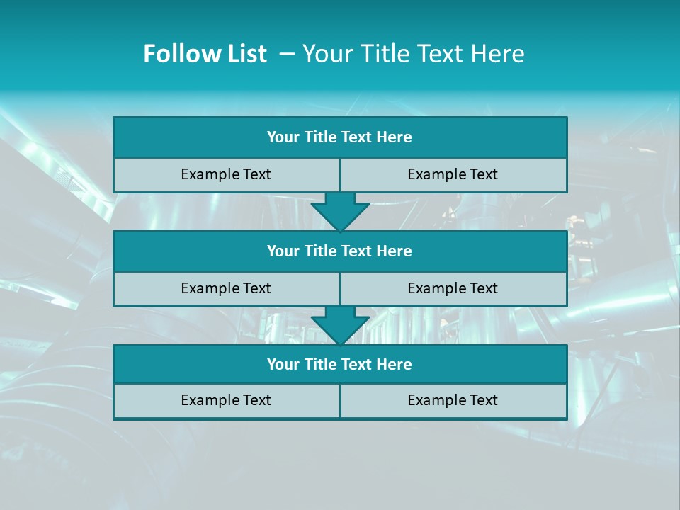 Pipes, Tubes, Machinery And Steam Turbine At A Power Plant PowerPoint Template