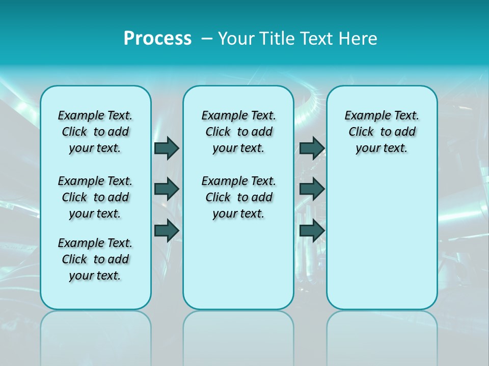 Pipes, Tubes, Machinery And Steam Turbine At A Power Plant PowerPoint Template