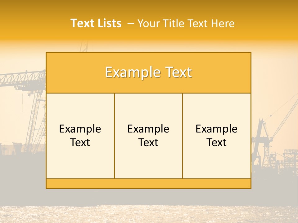 Sunset In The Harbor Of Hamburg (Germany) PowerPoint Template