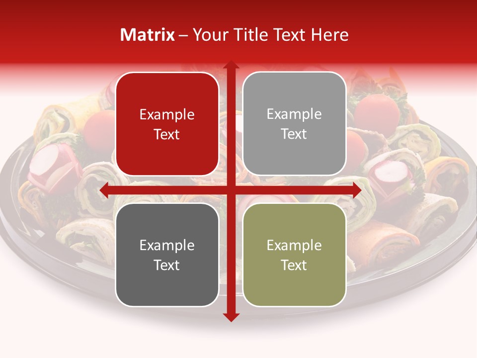 A Platter Filled With Lots Of Different Types Of Food PowerPoint Template