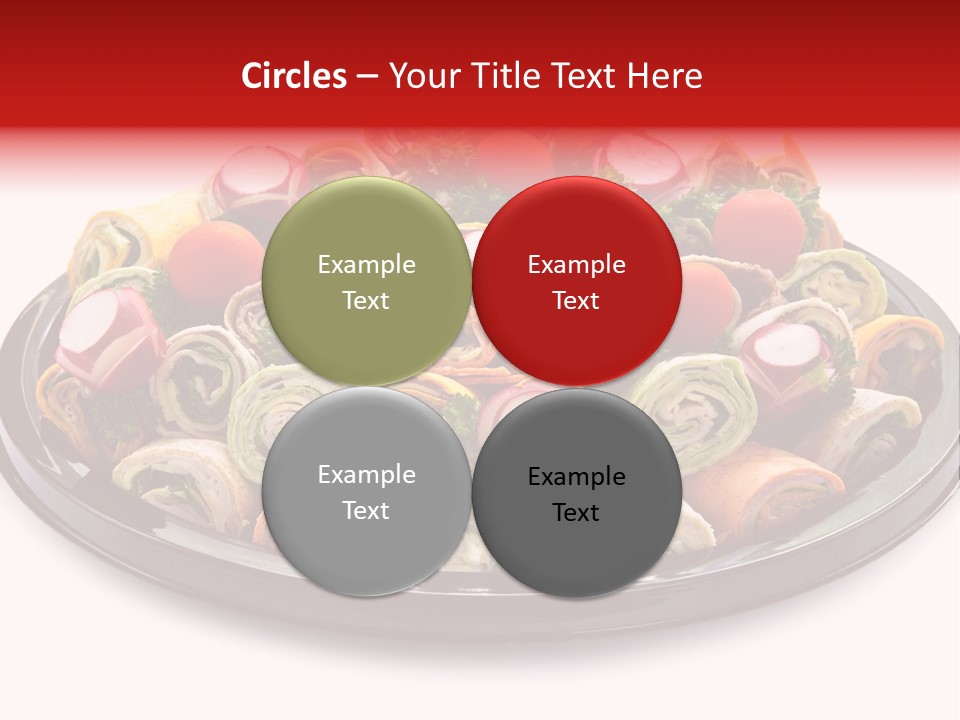A Platter Filled With Lots Of Different Types Of Food PowerPoint Template