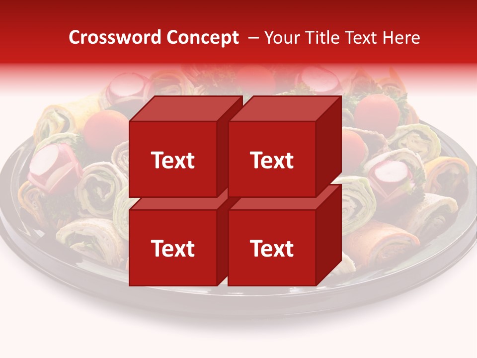 A Platter Filled With Lots Of Different Types Of Food PowerPoint Template