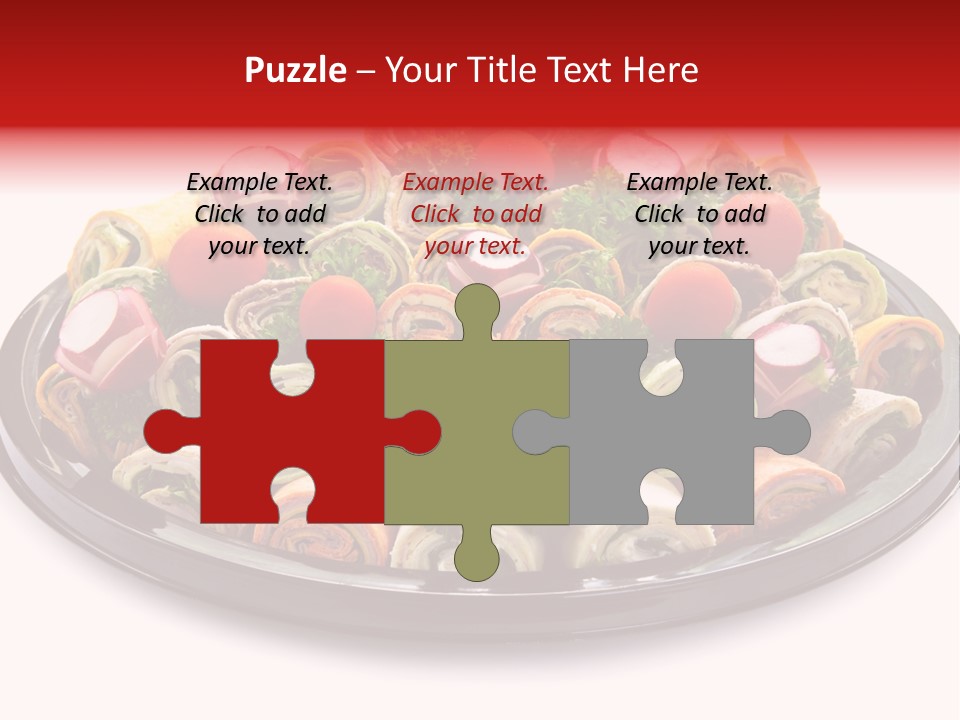 A Platter Filled With Lots Of Different Types Of Food PowerPoint Template