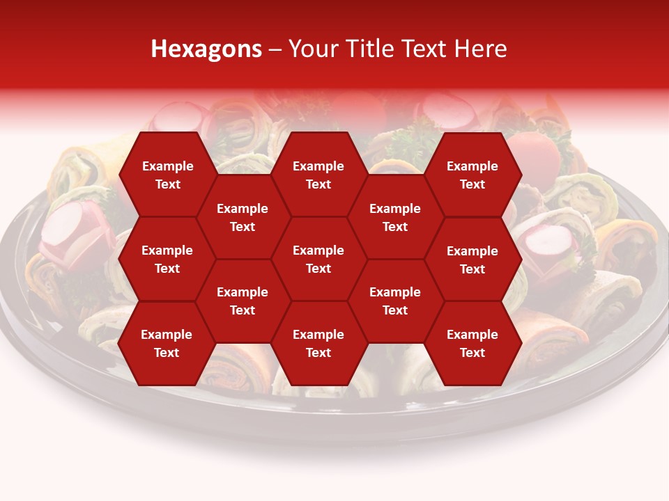 A Platter Filled With Lots Of Different Types Of Food PowerPoint Template