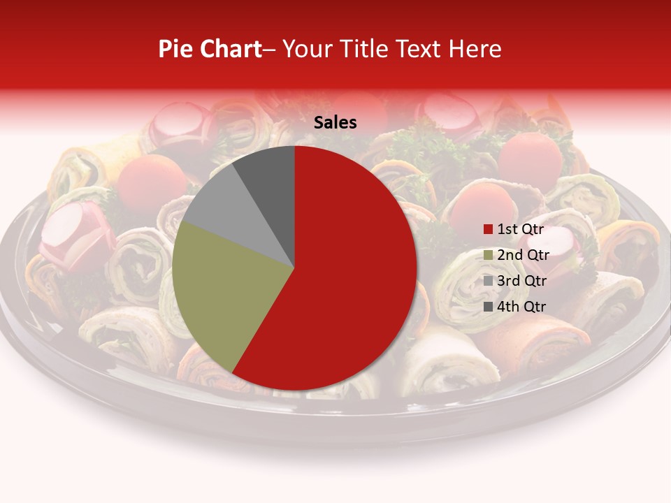 A Platter Filled With Lots Of Different Types Of Food PowerPoint Template