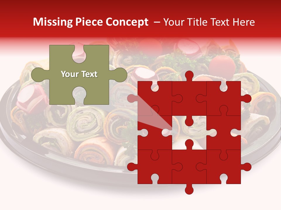 A Platter Filled With Lots Of Different Types Of Food PowerPoint Template