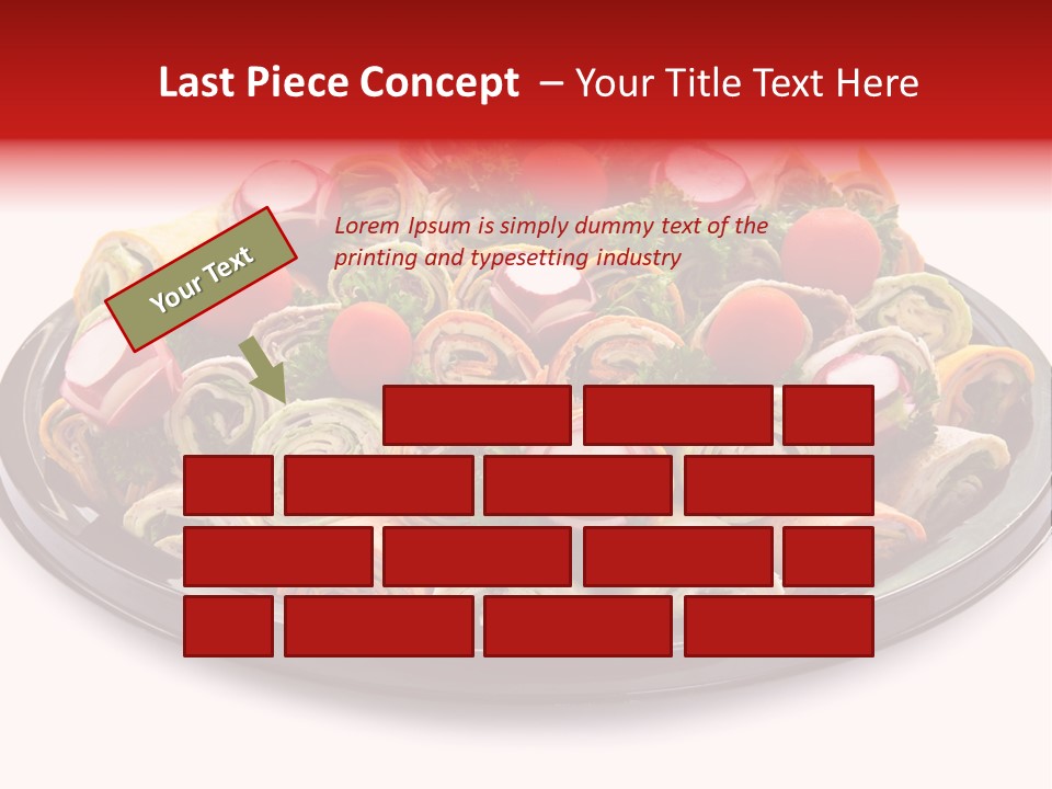 A Platter Filled With Lots Of Different Types Of Food PowerPoint Template