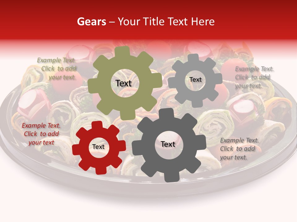 A Platter Filled With Lots Of Different Types Of Food PowerPoint Template