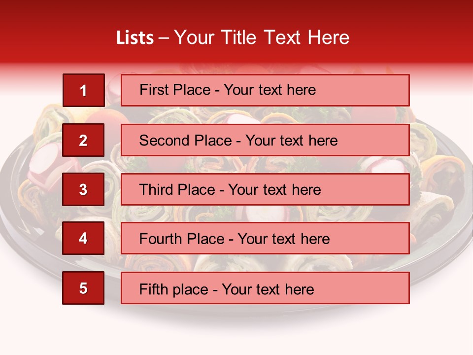A Platter Filled With Lots Of Different Types Of Food PowerPoint Template