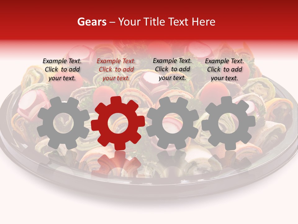 A Platter Filled With Lots Of Different Types Of Food PowerPoint Template