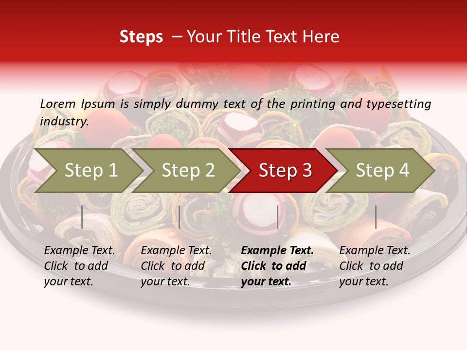 A Platter Filled With Lots Of Different Types Of Food PowerPoint Template