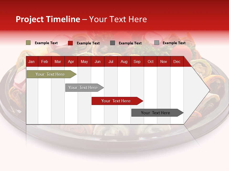 A Platter Filled With Lots Of Different Types Of Food PowerPoint Template