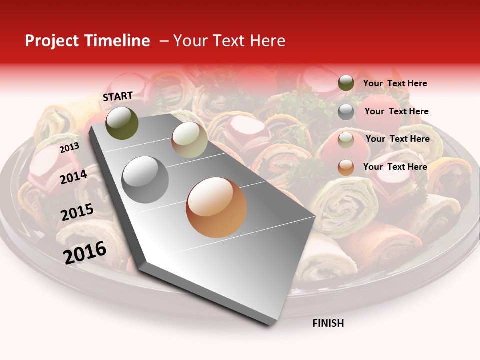 A Platter Filled With Lots Of Different Types Of Food PowerPoint Template