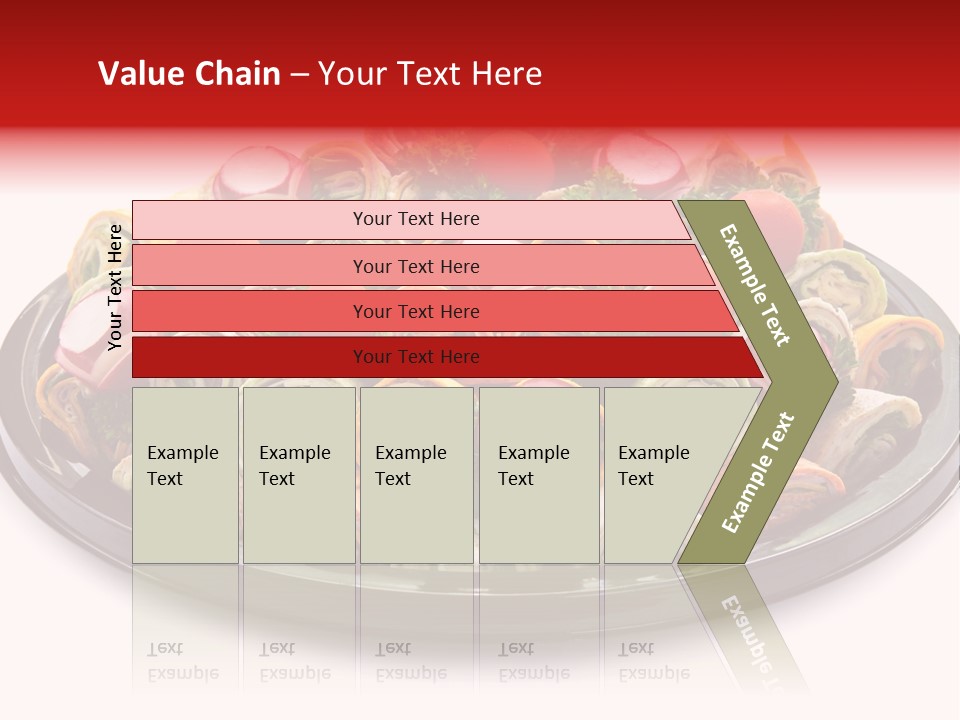 A Platter Filled With Lots Of Different Types Of Food PowerPoint Template