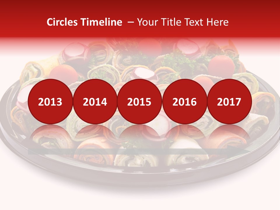 A Platter Filled With Lots Of Different Types Of Food PowerPoint Template