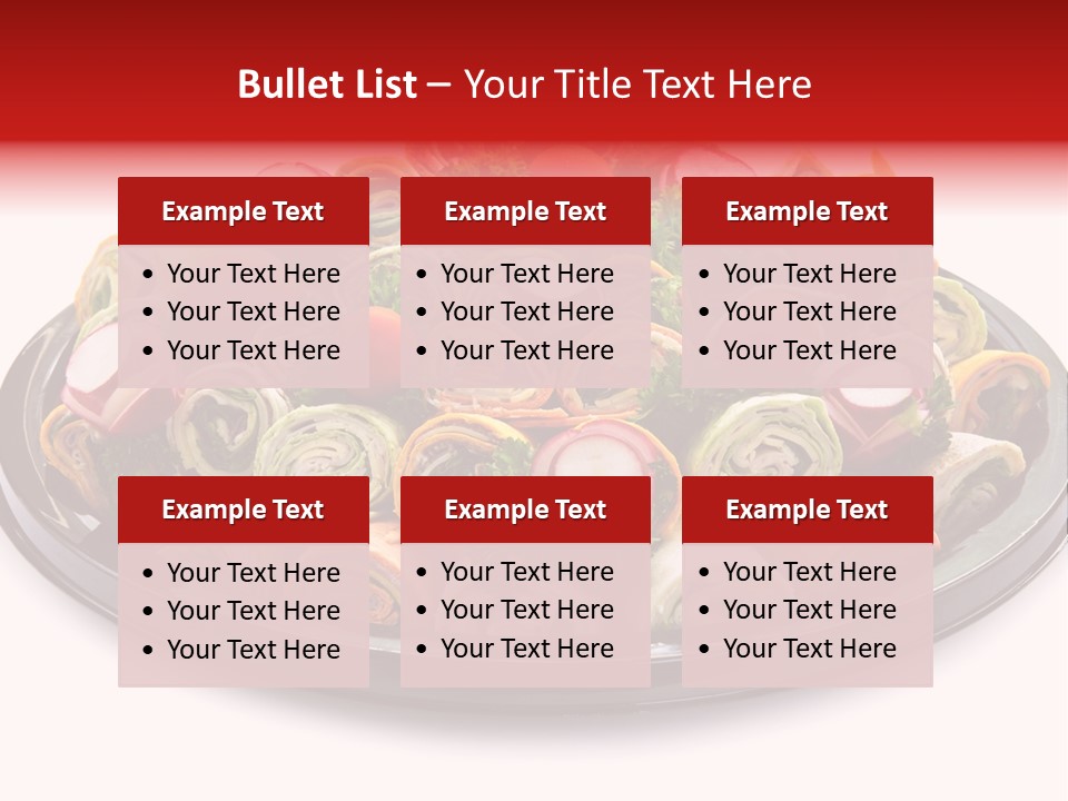 A Platter Filled With Lots Of Different Types Of Food PowerPoint Template