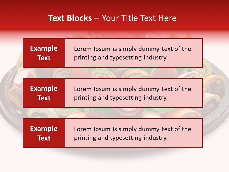 A Platter Filled With Lots Of Different Types Of Food PowerPoint Template
