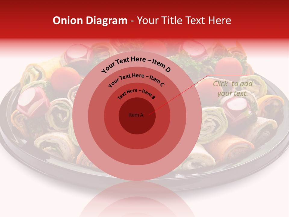 A Platter Filled With Lots Of Different Types Of Food PowerPoint Template