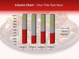 A Platter Filled With Lots Of Different Types Of Food PowerPoint Template