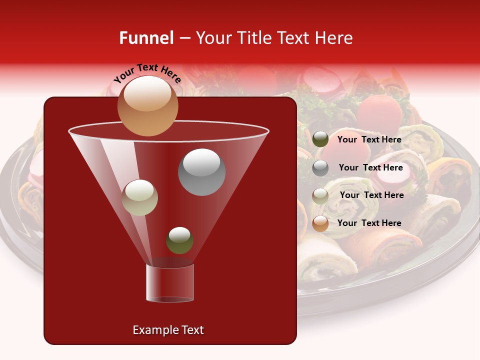 A Platter Filled With Lots Of Different Types Of Food PowerPoint Template