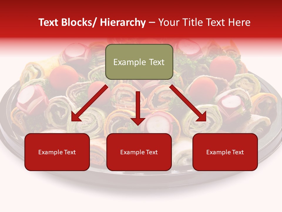 A Platter Filled With Lots Of Different Types Of Food PowerPoint Template